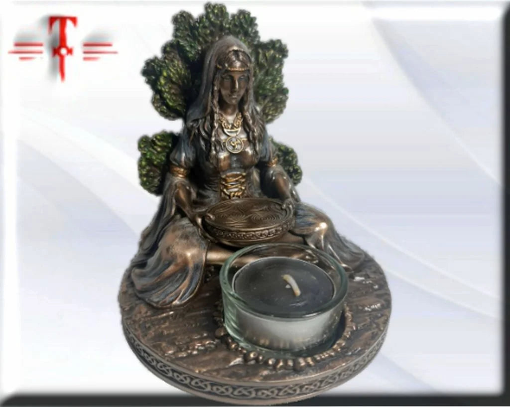 Statue des Gottes Dagda, mythologische Götter, esoterische und religiöse Gegenstände, handbemalt