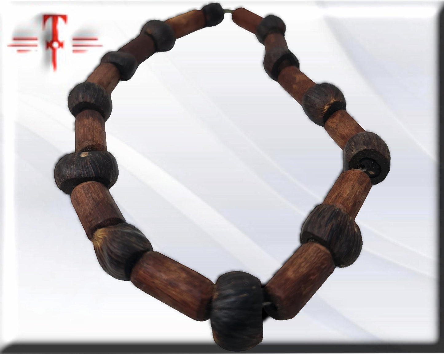 African Ikin Iroko Necklace, Protection, Vodun secrets, traditional African art