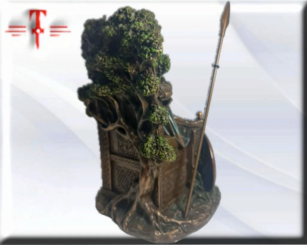 Statue des Gottes Dagda, mythologische Götter, esoterische und religiöse Gegenstände, handbemalt