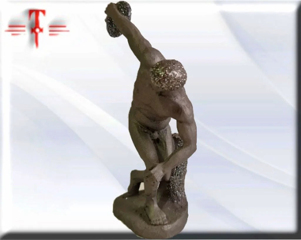 Statue des Gottes Dagda, mythologische Götter, esoterische und religiöse Gegenstände, handbemalt