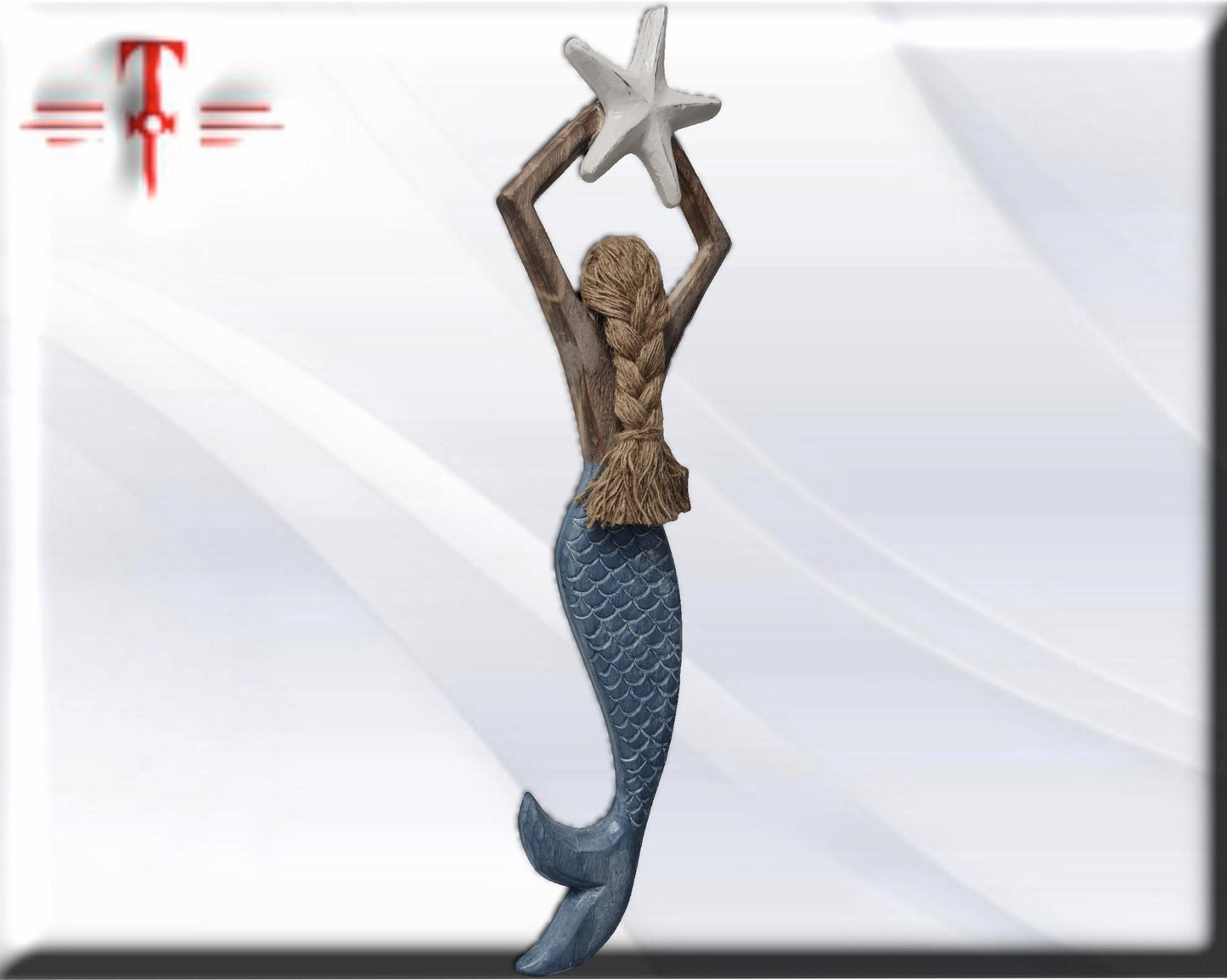 Wooden Mermaid Mystical Home Decor