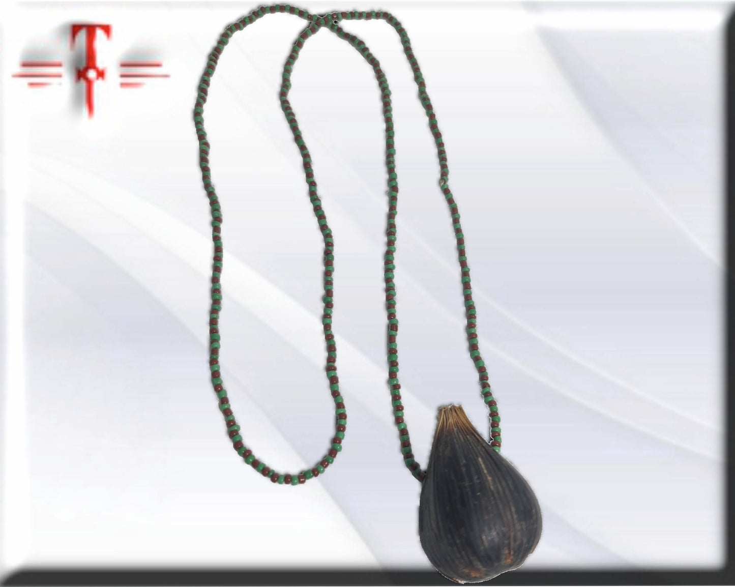 Collar protección Ifá con Oduso Ikin 6 ojos ,colgante africano ritualizado