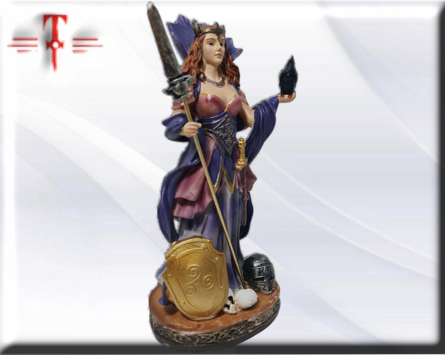 Estatua Diosa Morrigan , dioses mitologicos , articulos esotéricos y religiosos , pintado a mano
