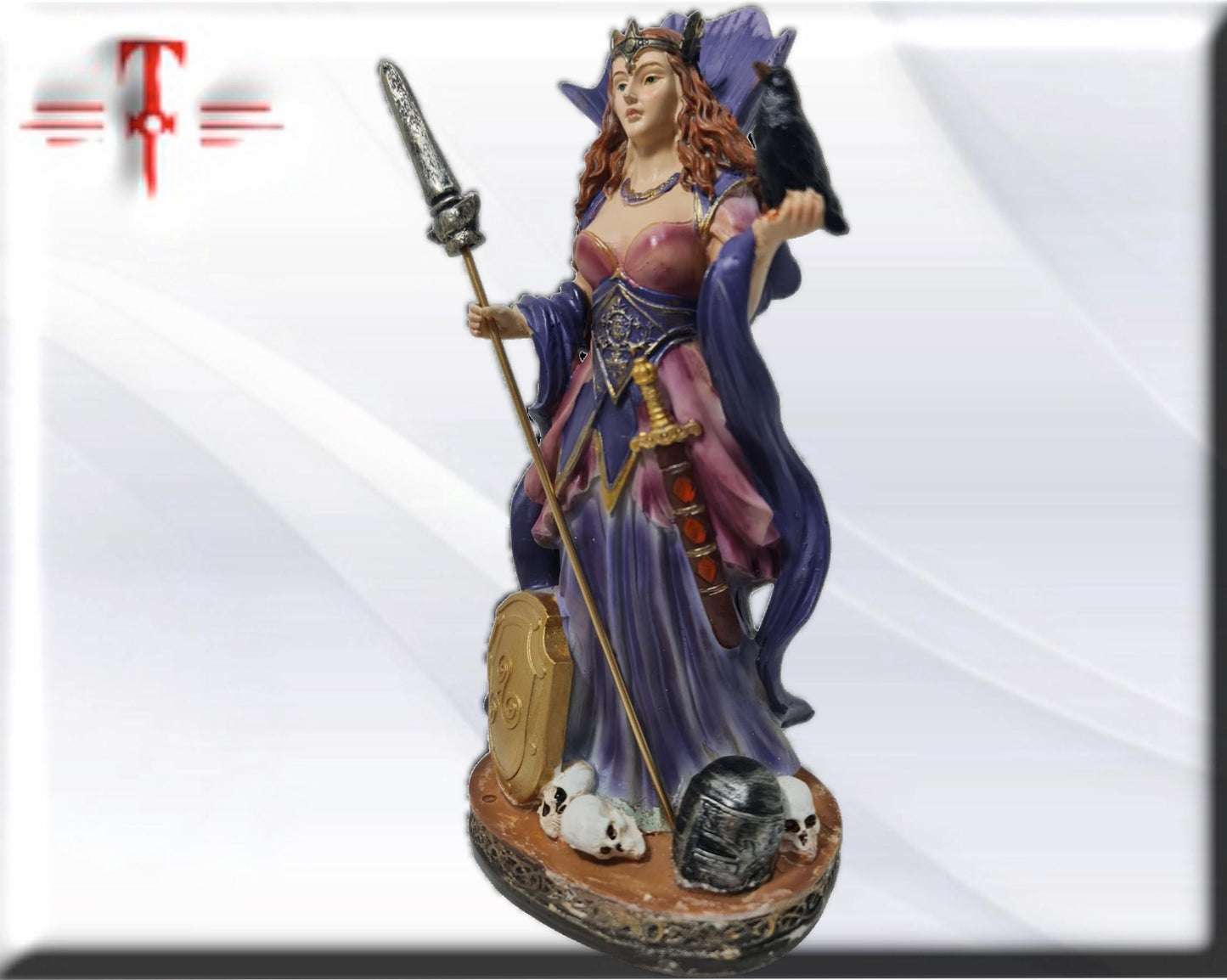 Estatua Diosa Morrigan , dioses mitologicos , articulos esotéricos y religiosos , pintado a mano