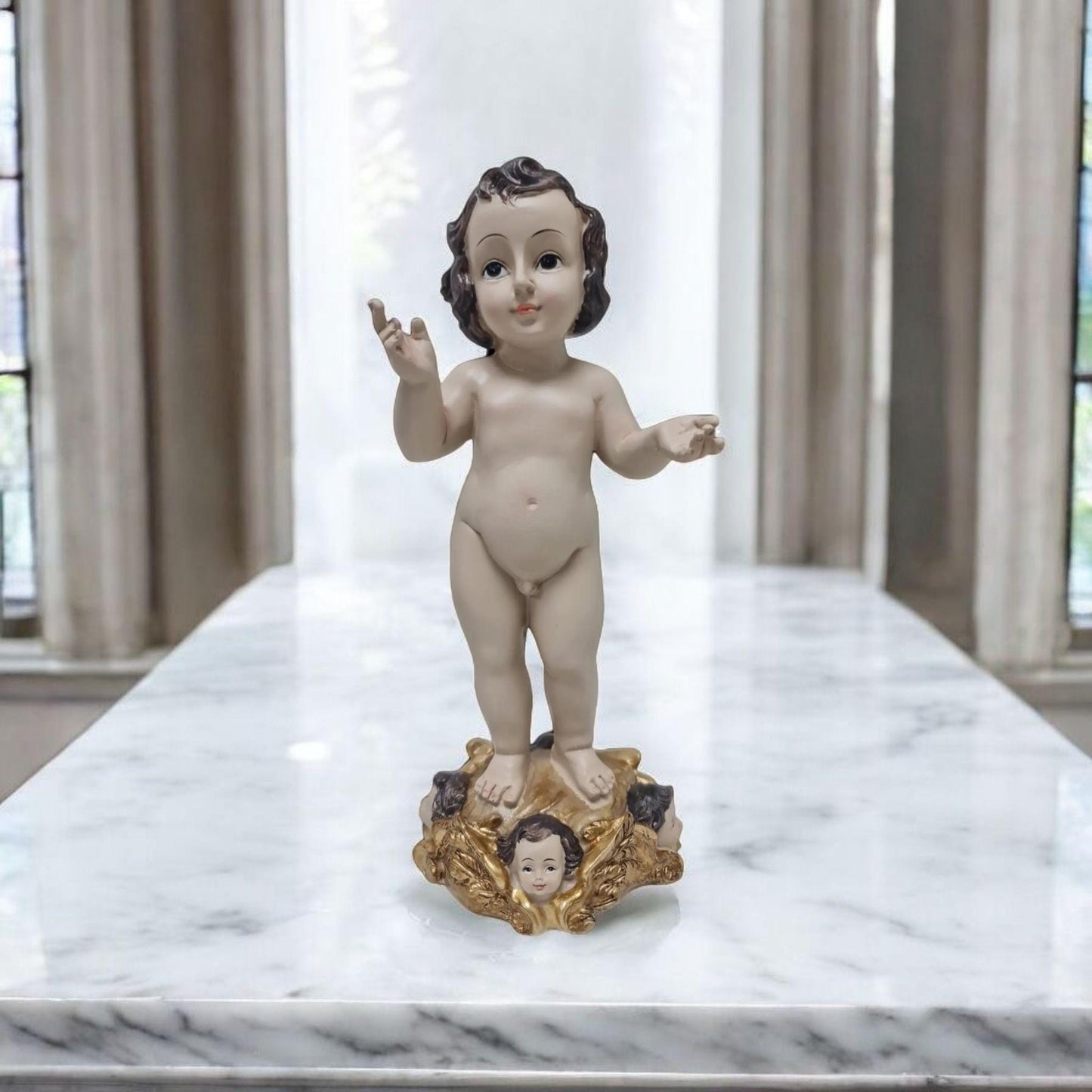 Niño Jesus con base de angeles , Santos y Vírgenes católicos , productos Religiosos