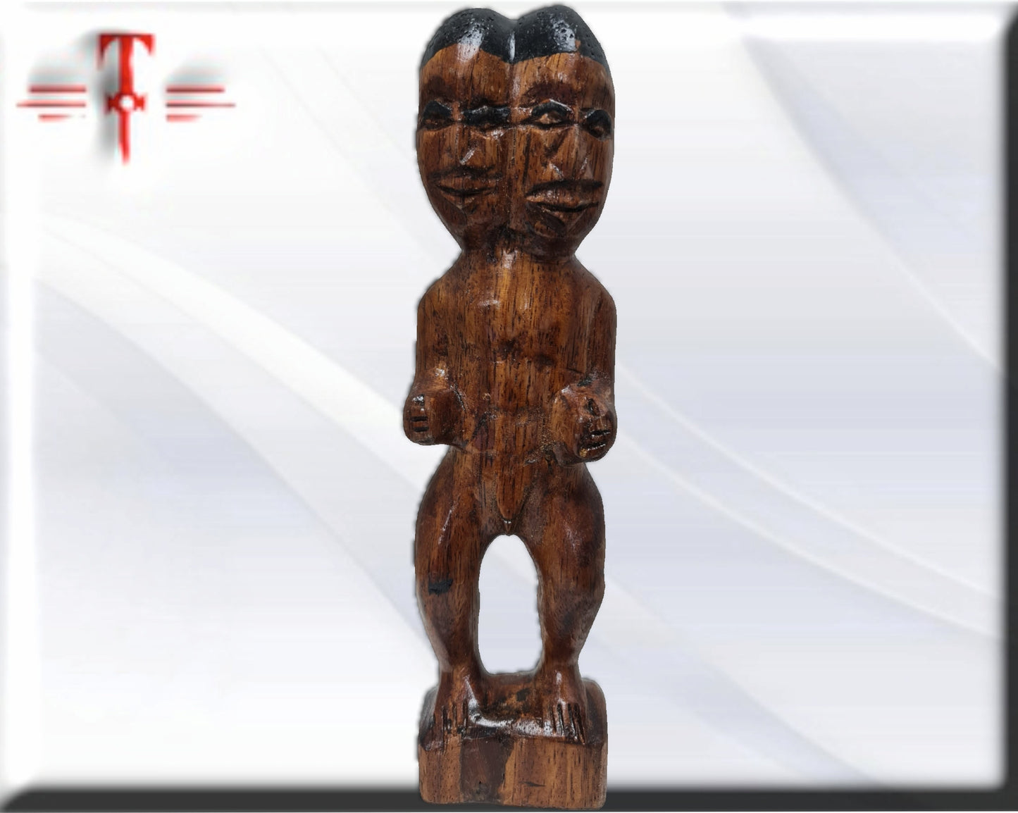 Muñeco aboran madera achikuelu - santería , yoruba, lucumí