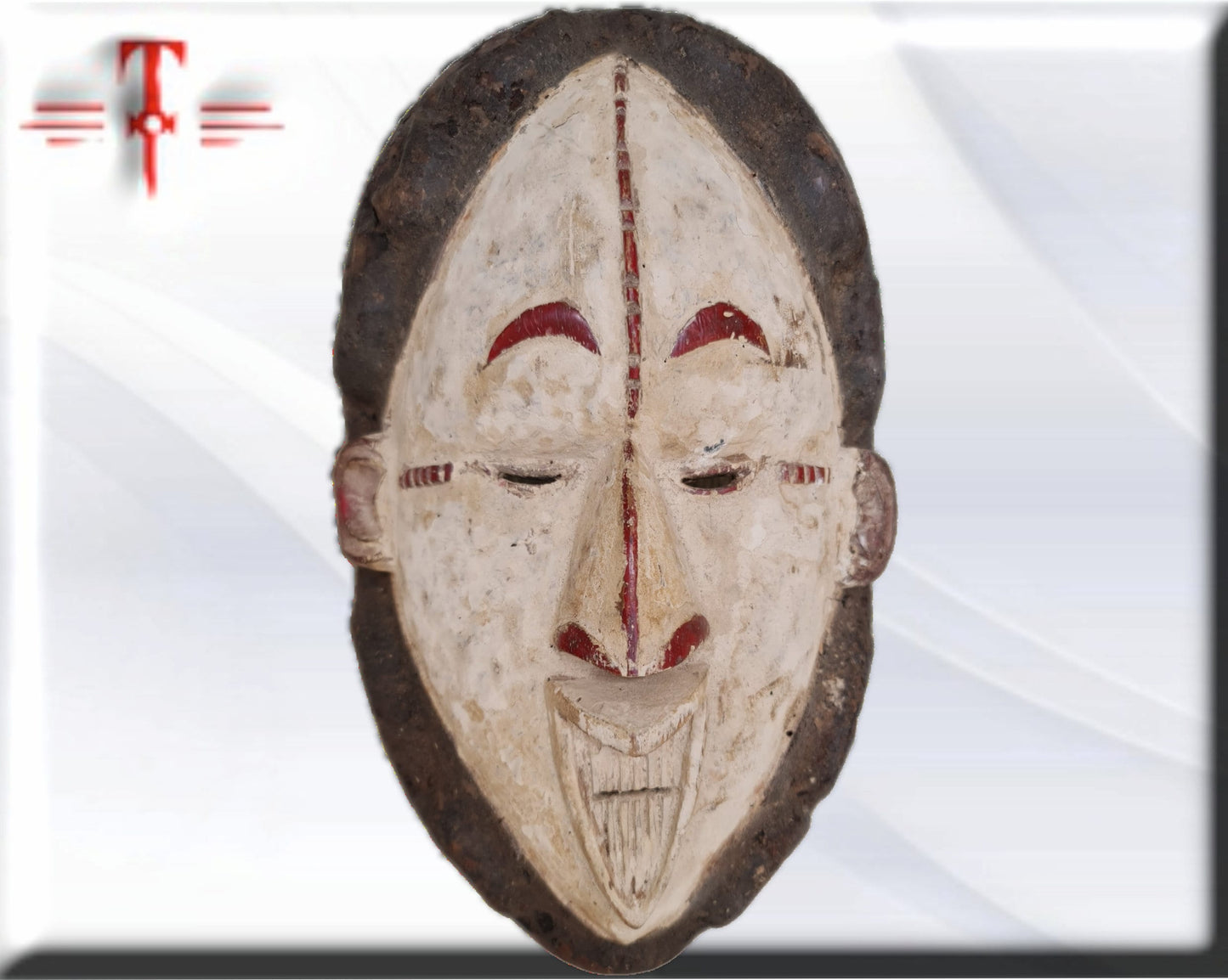 Máscara etnia Vuvi ( Gabon arte africano) Vuvi ethnic mask ( Gabon African art)