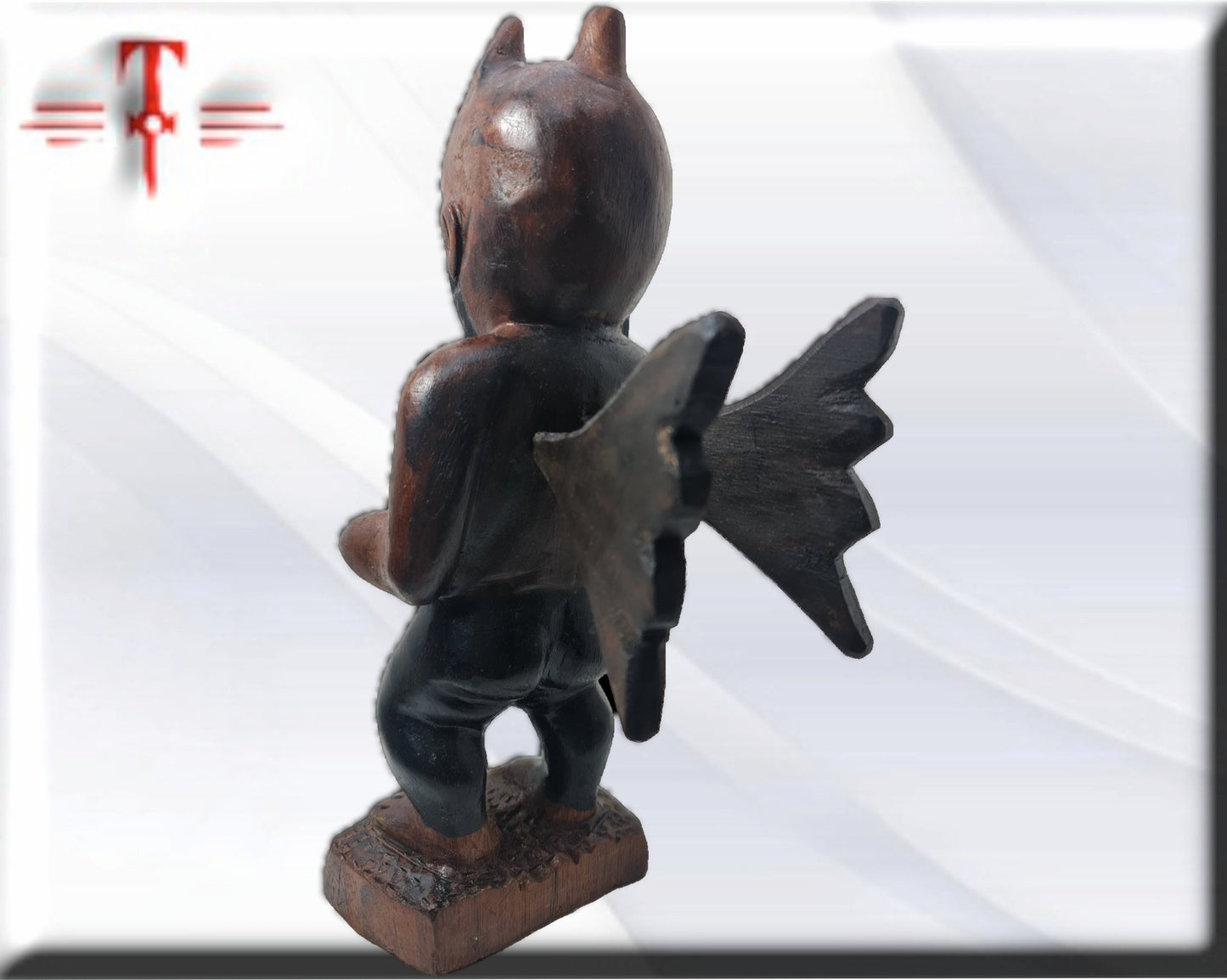 Muñeco aboran madera abita - santería , yoruba, lucumí