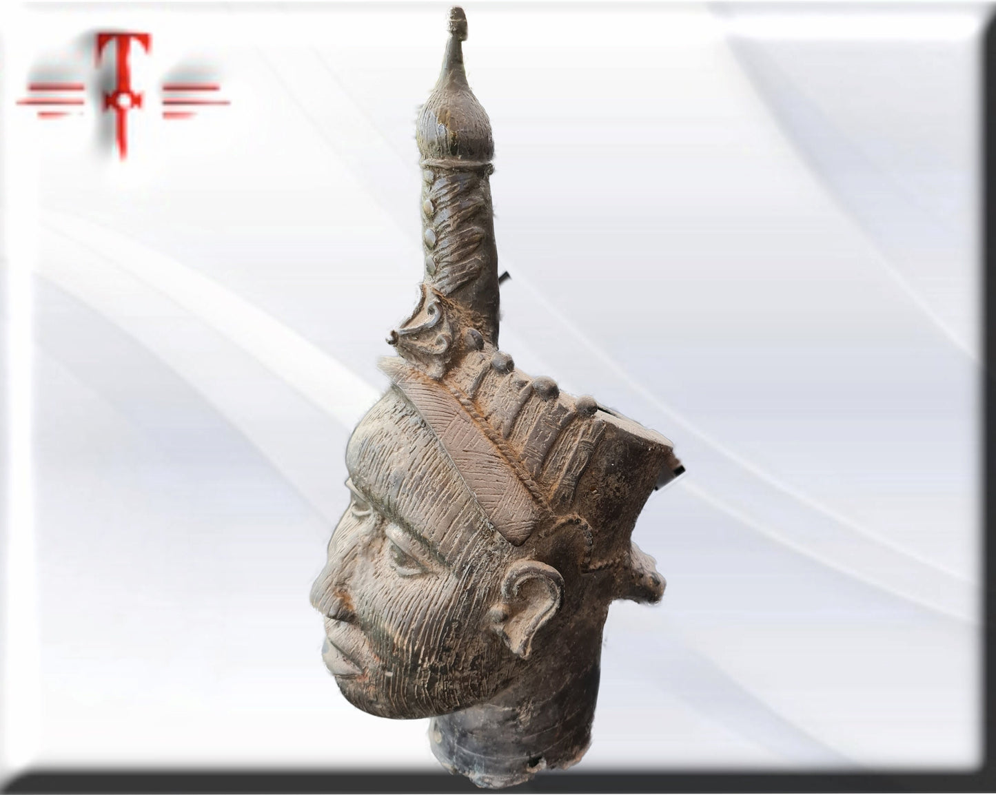 Busto de Ifá , Arte africano , Yoruba , Escultura de bronce 6 kilogramos