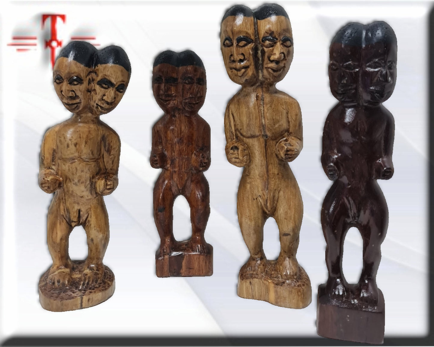 Muñeco aboran madera achikuelu - santería , yoruba, lucumí