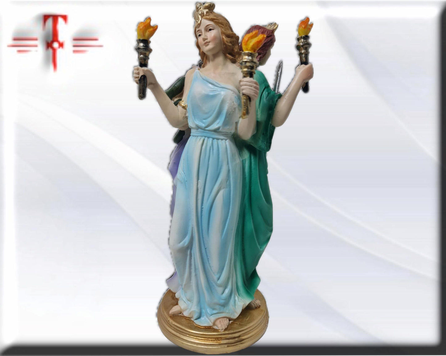 Diosa Hekate , dioses mitologicos , articulos esotéricos y religiosos , pintado a mano