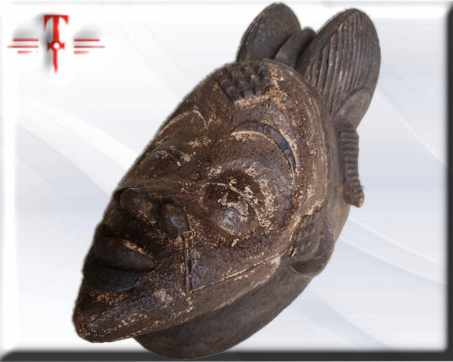 Máscara etnia Punu ( Gabon arte africano) Punu ethnic mask ( Gabon African art)