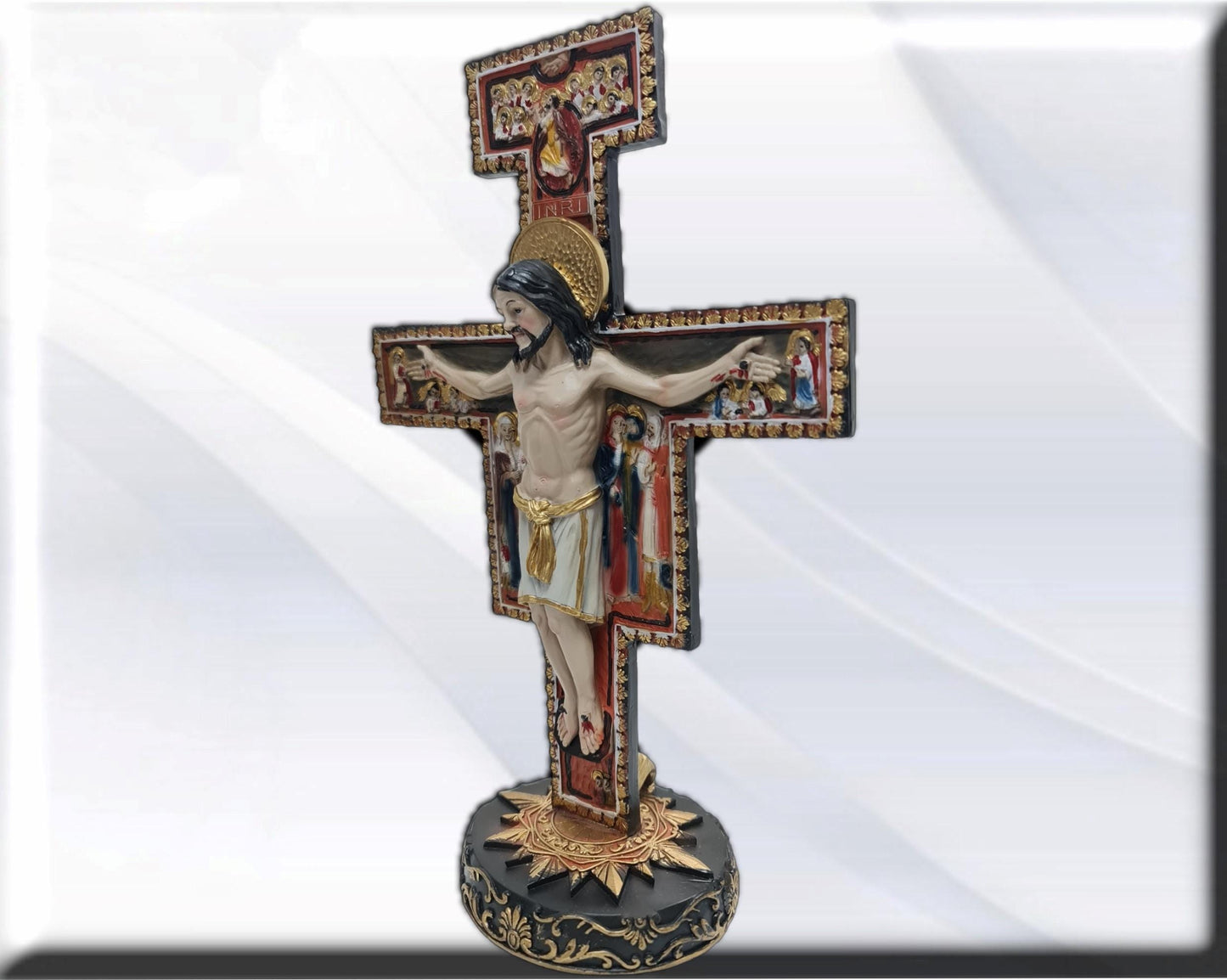 Crucifijo Cruz San Damian . Catholic Saints and Virgins, Religious products,