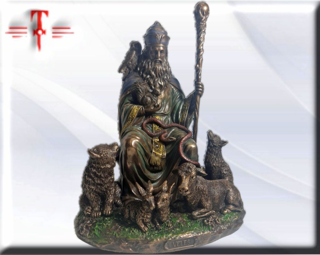 Statue des Gottes Dagda, mythologische Götter, esoterische und religiöse Gegenstände, handbemalt