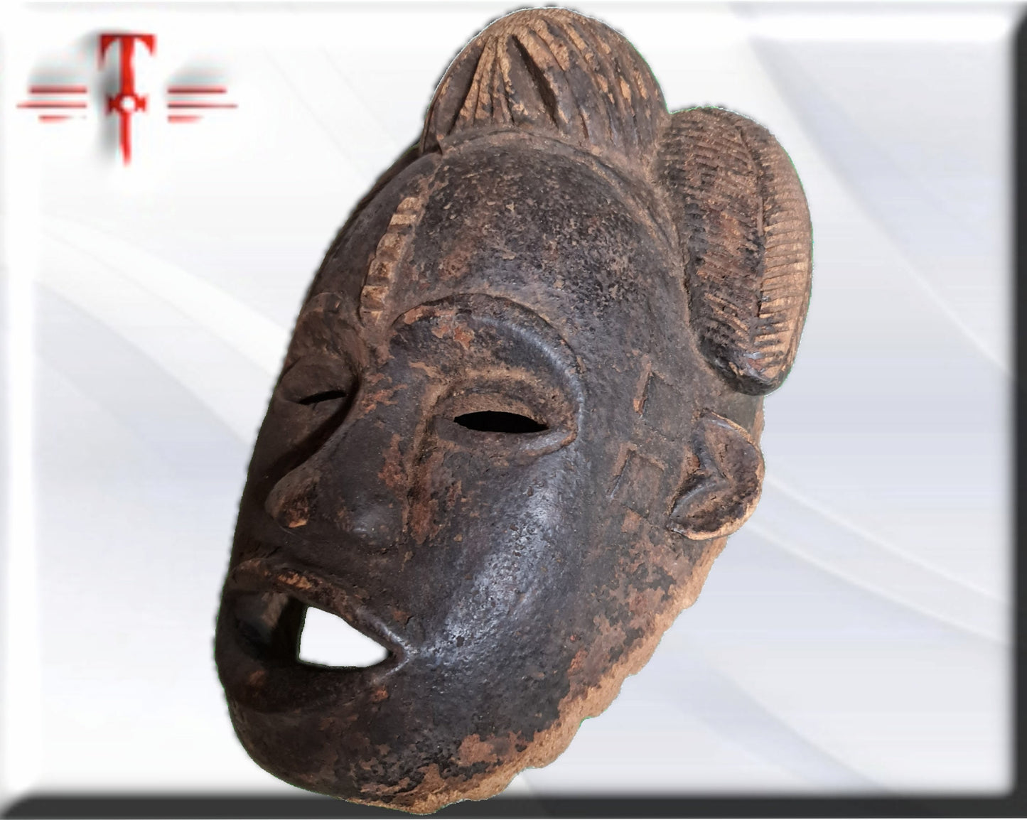 Máscara etnia Yombe ( Congo arte africano) Yombe ethnic mask ( Congo African art)