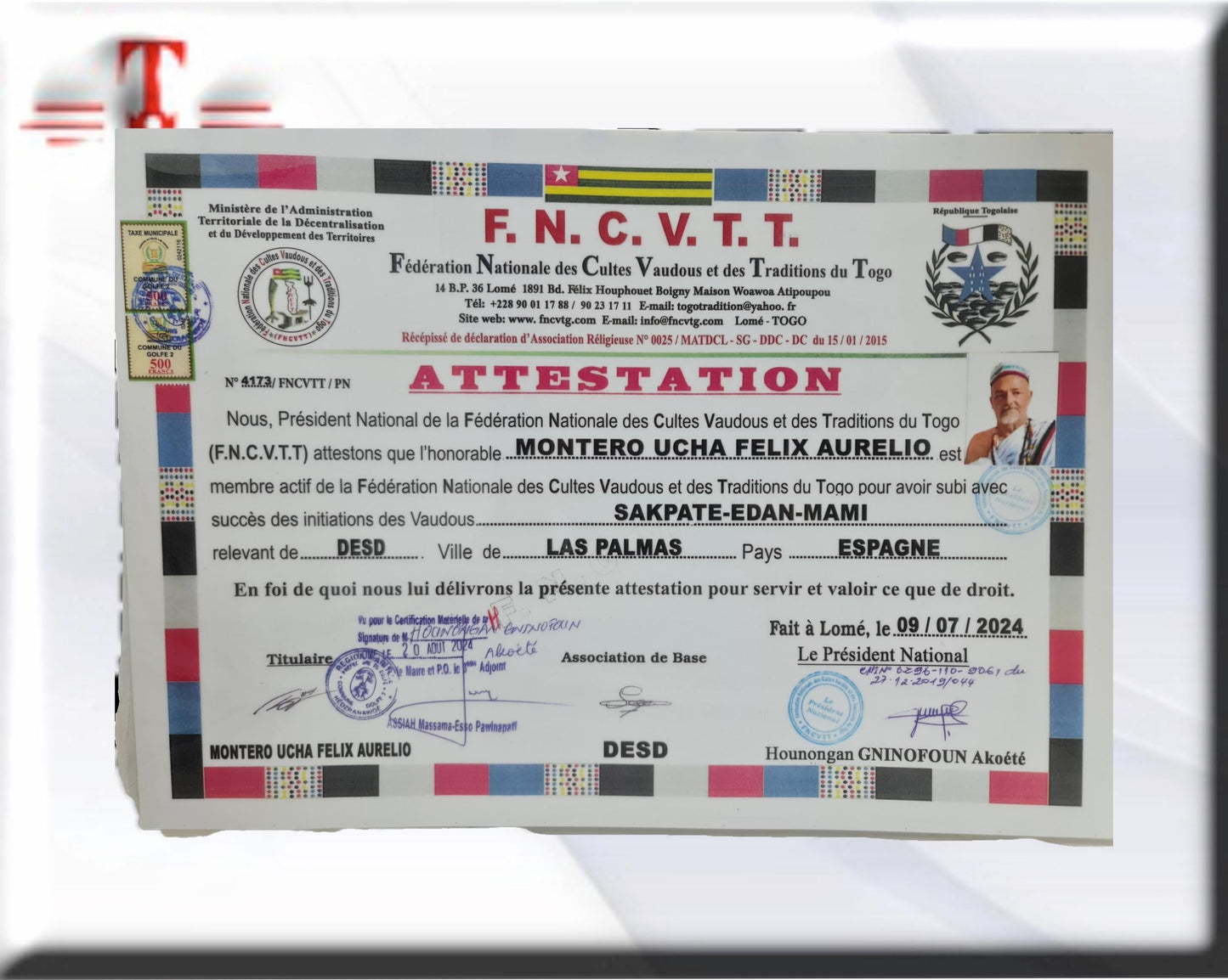 Bastón puño de carga Eggun con hueso y forrado de cuentas, santería , Palo Mayombe , voodoo