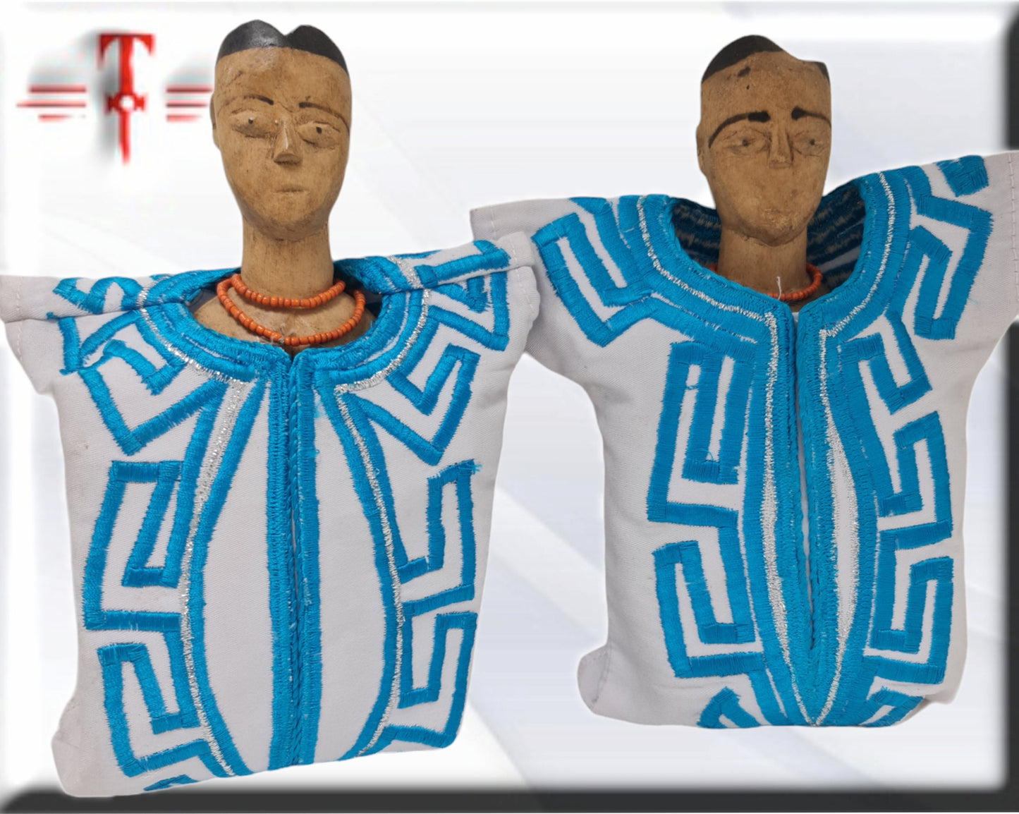 Pareja madera Venavi , Ibeji , jimagua , original de Africa ( Benín ) Twins