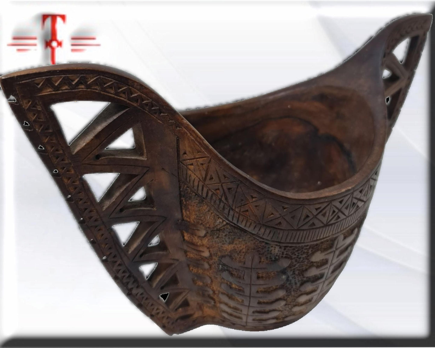 Cesta de madera Arte africano , Galería de Arte , antigüedad , Artesanía africana
