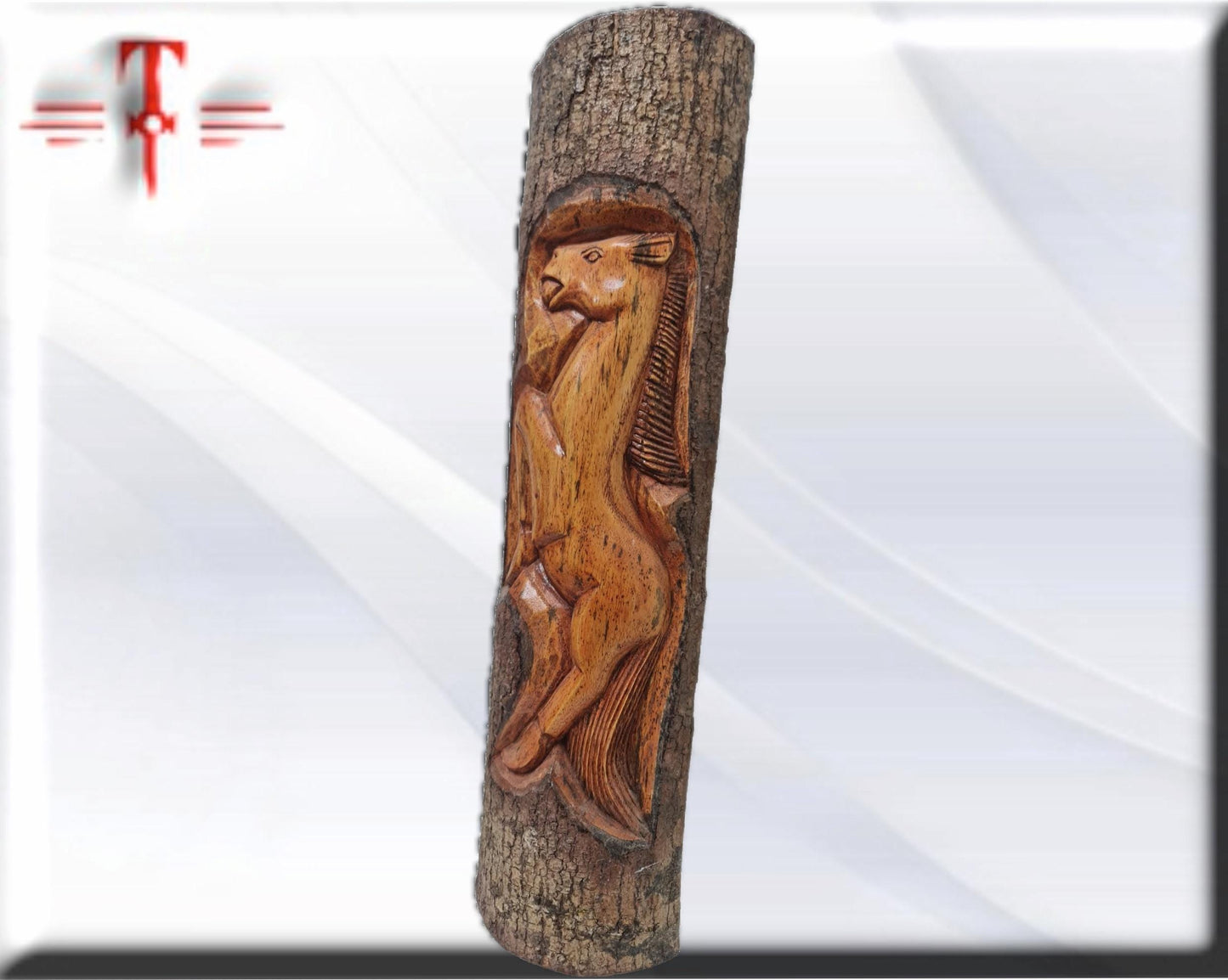 Deco art Caballo , arte Africano , Vintage , hecho a mano