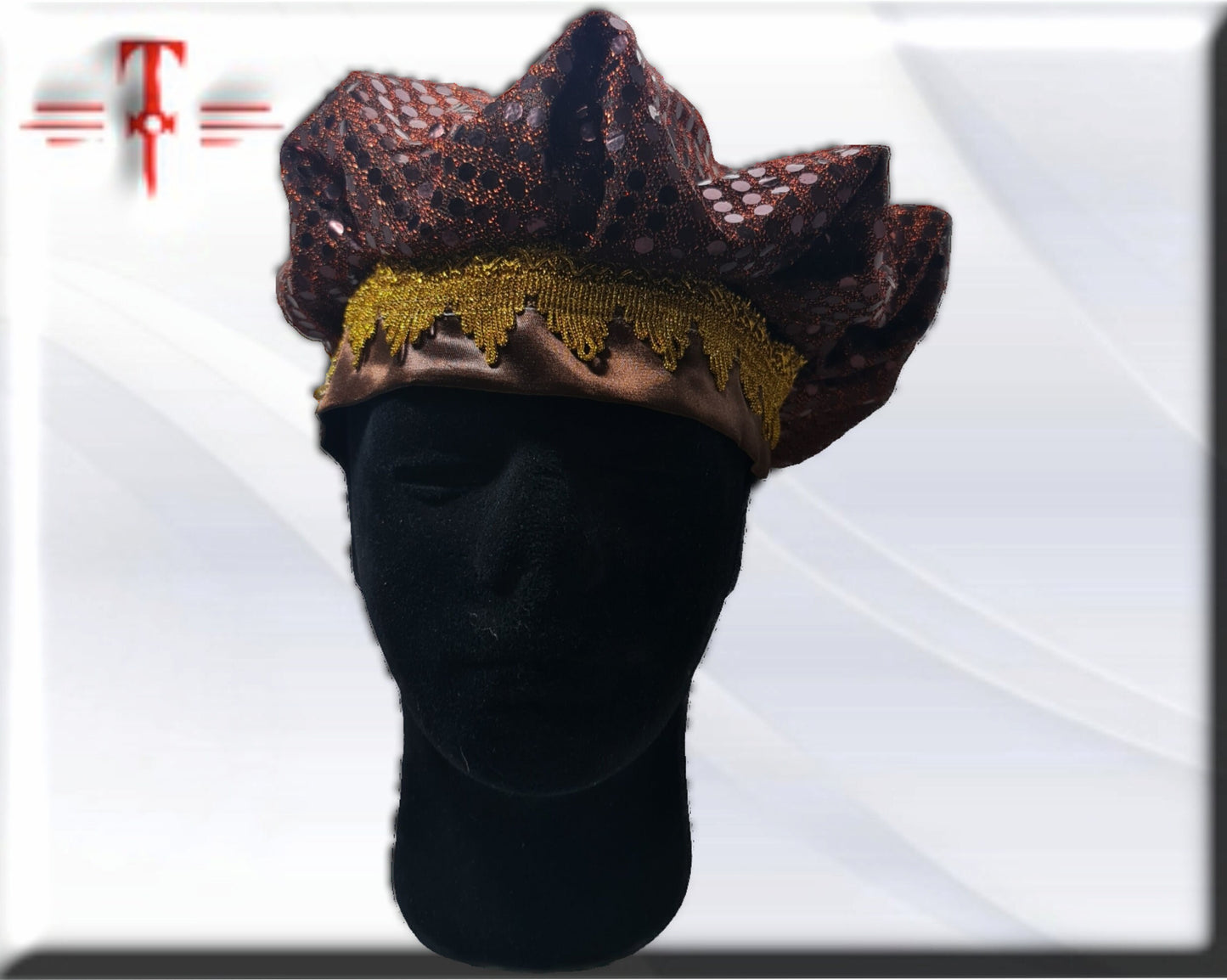 Gorro Gala santería Orisha Oshun , Panteón Yoruba , diosa de las aguas dulces , deidad