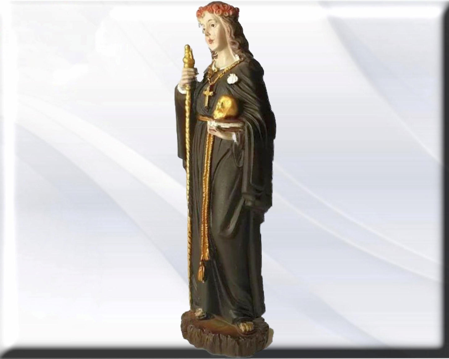 María Magdalena con libro y calavera. Santos y vírgenes católicos, productos religiosos.