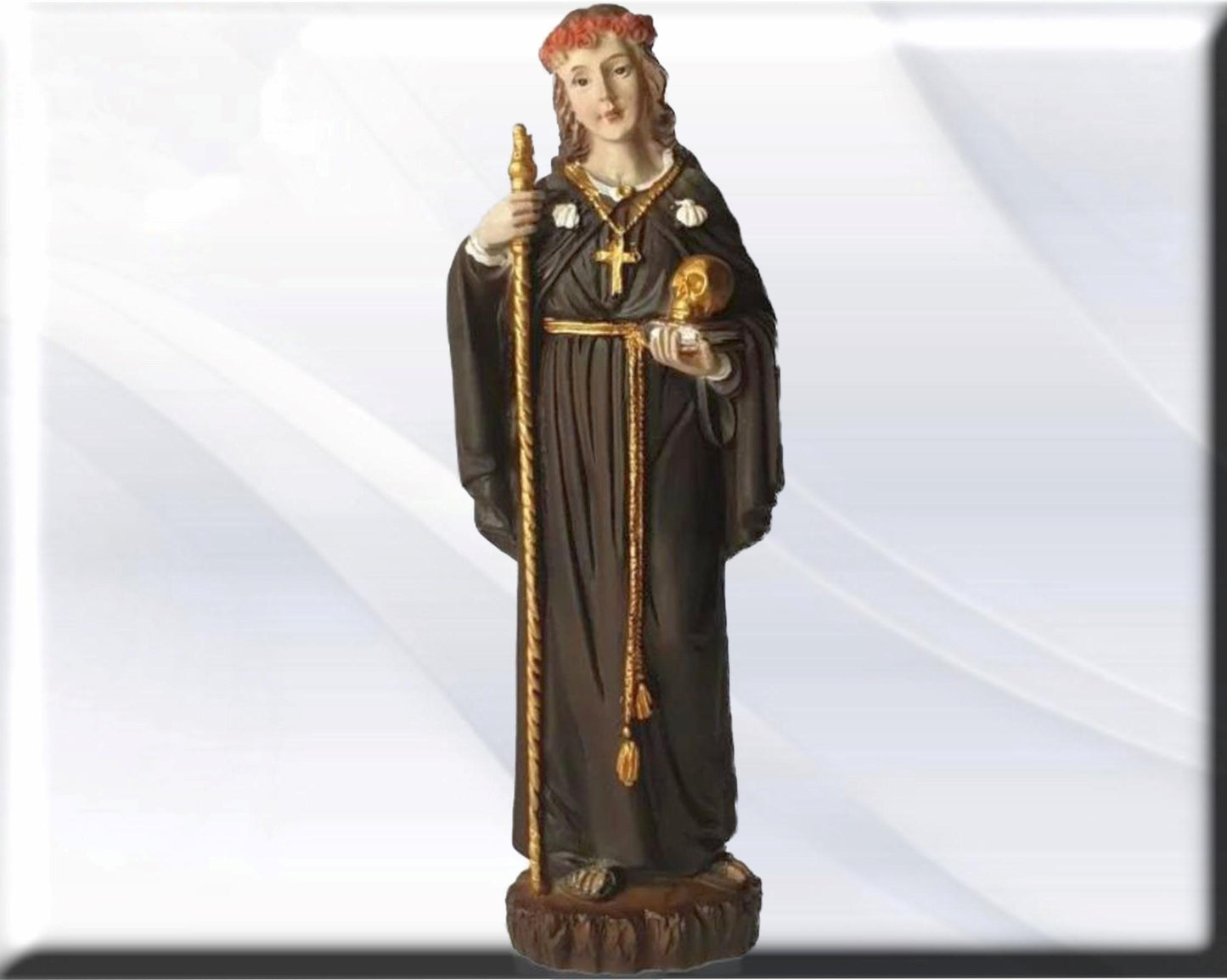 María Magdalena con libro y calavera. Santos y vírgenes católicos, productos religiosos.