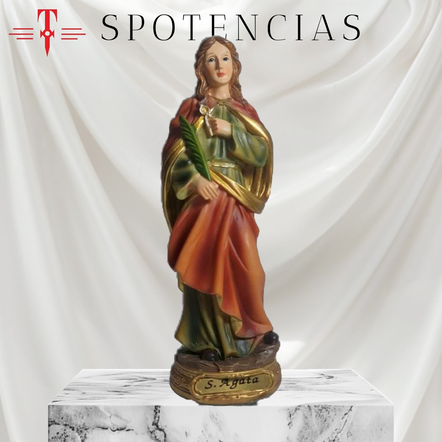 Santa Ágata . Catholic Saints and Virgins, Religious products,