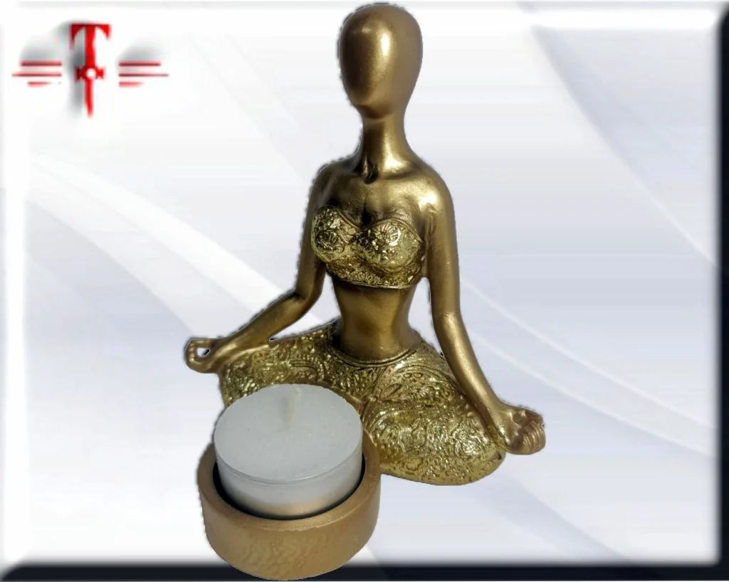 Porta velas Yoga