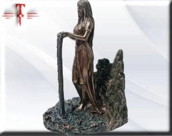 Statue des Gottes Dagda, mythologische Götter, esoterische und religiöse Gegenstände, handbemalt