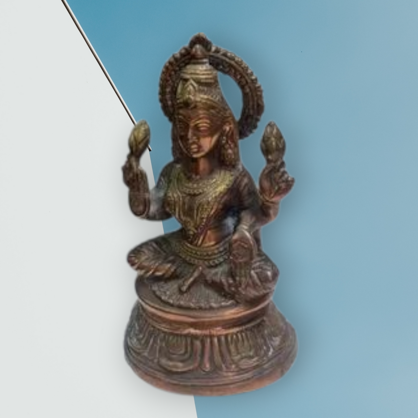 Diosa Lakshmi Diosa Hindú en latón