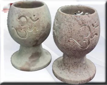 Porta velas Om
