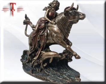 Statue des Gottes Dagda, mythologische Götter, esoterische und religiöse Gegenstände, handbemalt