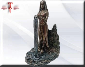 Statue des Gottes Dagda, mythologische Götter, esoterische und religiöse Gegenstände, handbemalt