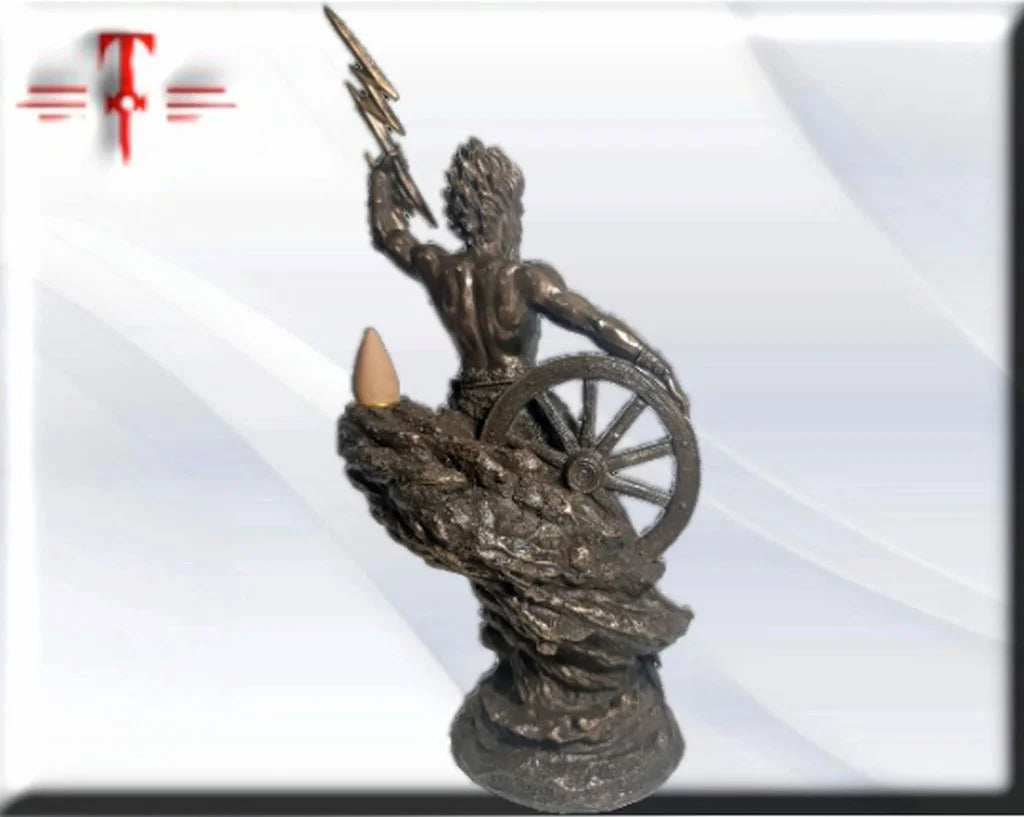 Statue des Gottes Dagda, mythologische Götter, esoterische und religiöse Gegenstände, handbemalt