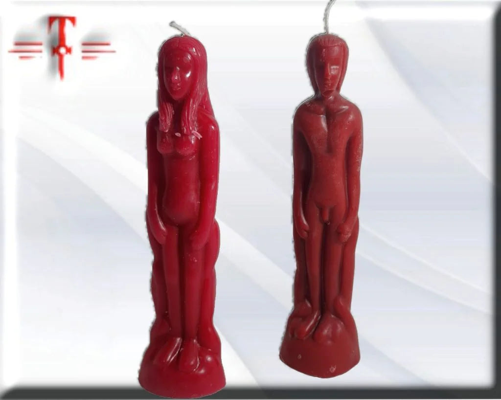 Vela cuerpo persona rojo
