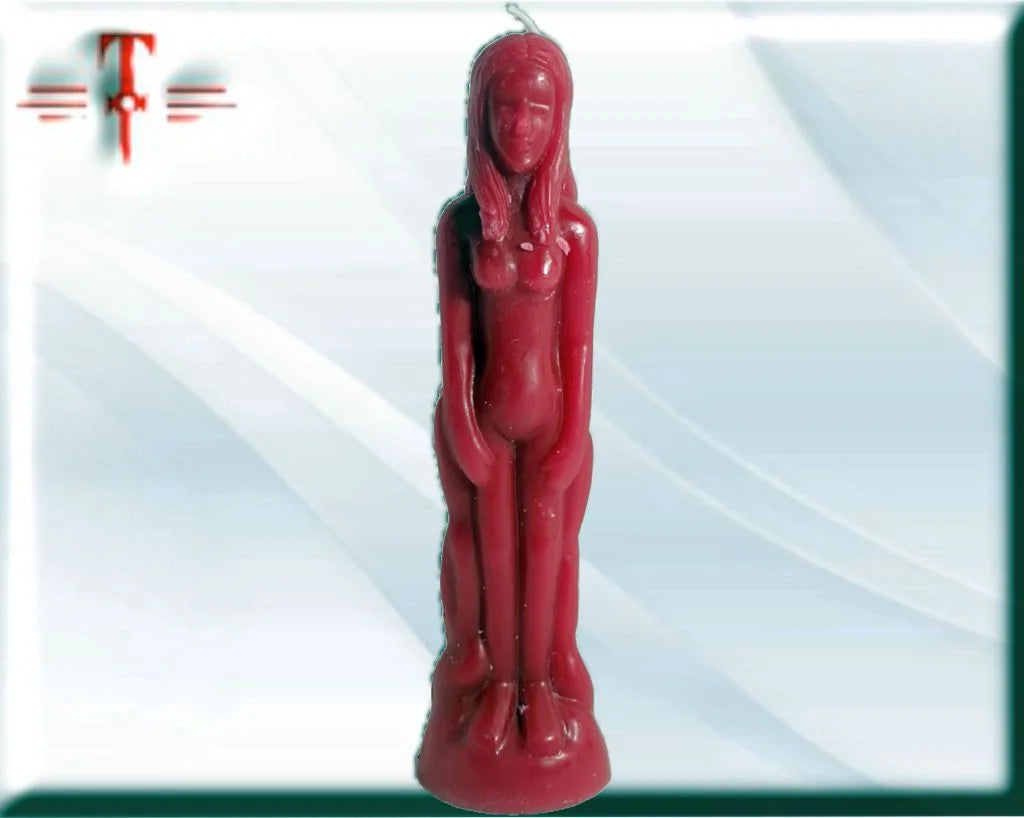 Vela cuerpo persona rojo