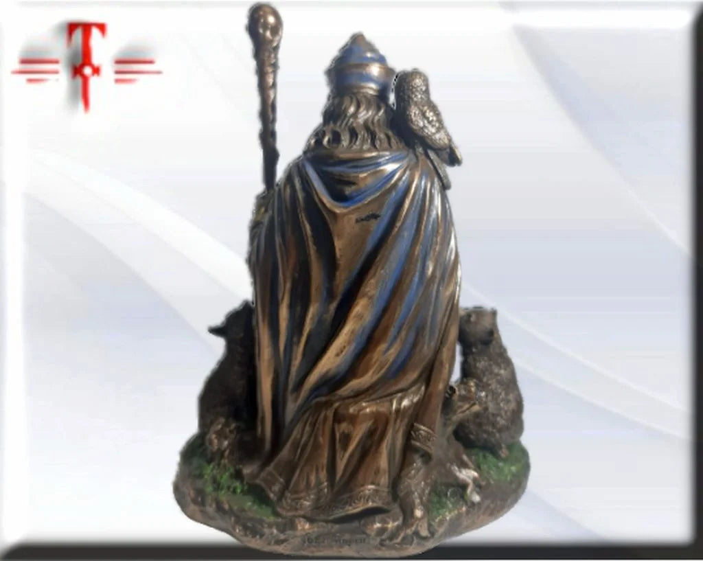 Statue des Gottes Dagda, mythologische Götter, esoterische und religiöse Gegenstände, handbemalt
