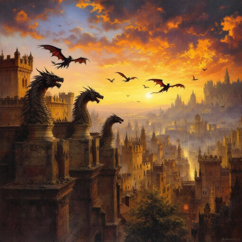 Dragones y gárgolas
