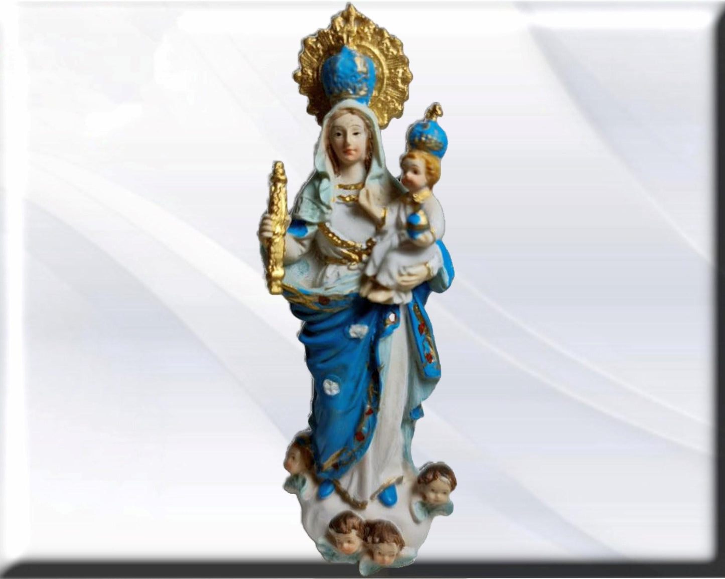 La virgen Blanca . Catholic Saints and Virgins, Religious products,