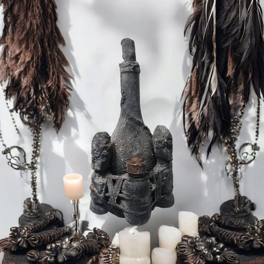 Vieja Botella Mágica Fetiche , proteccion y evolucion , secretos del vodun