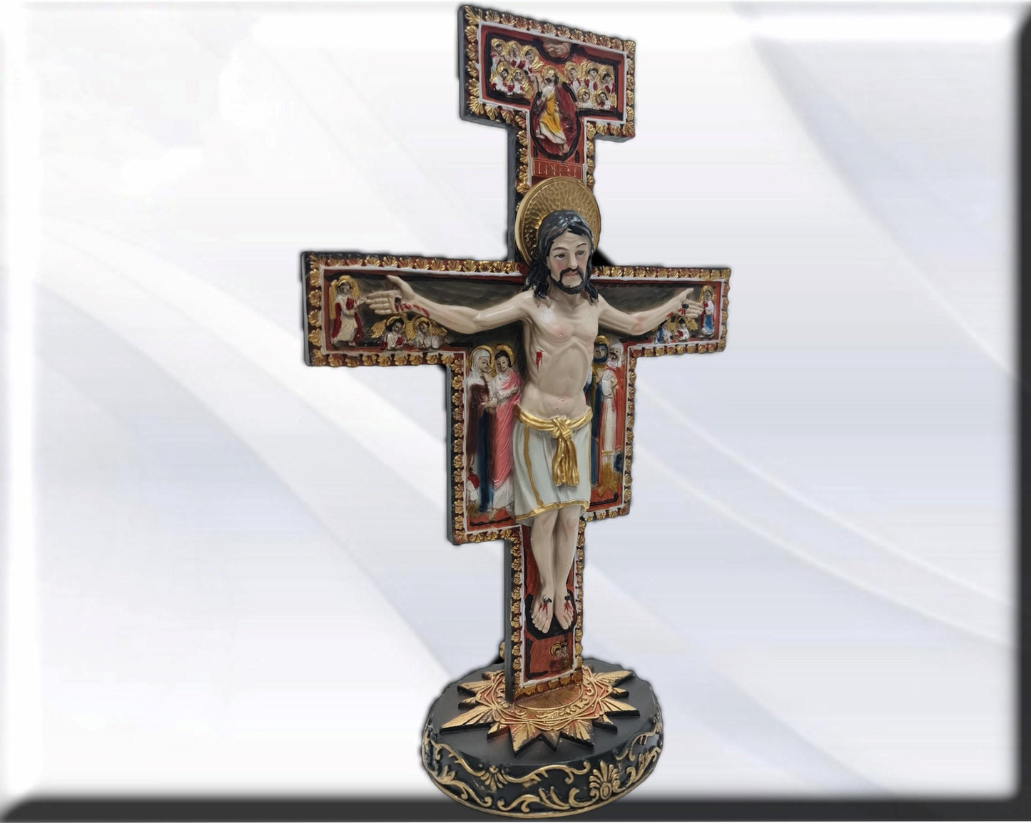 Crucifijo Cruz San Damian  . Catholic Saints and Virgins, Religious products,
