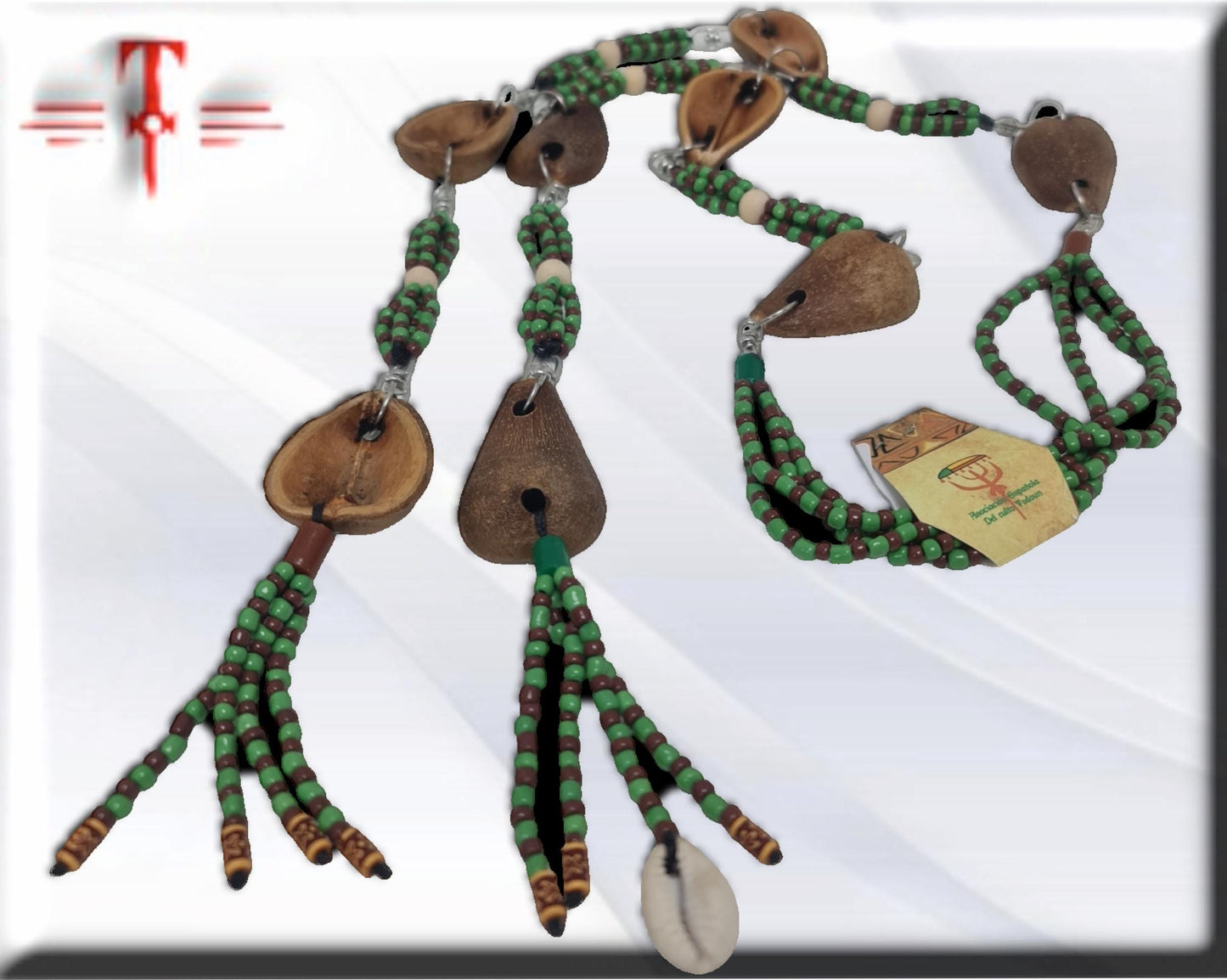 ekuele africano mazo Yoruba  , semilla de Ifá, opele egbere. santería Babalawo