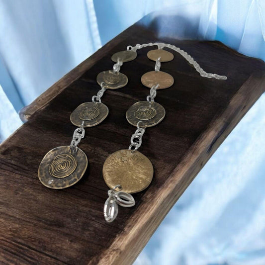 Ekuele metal bronce ekwele opele de Orula Orunmila Ifá Santería adivinación oráculo Ifá