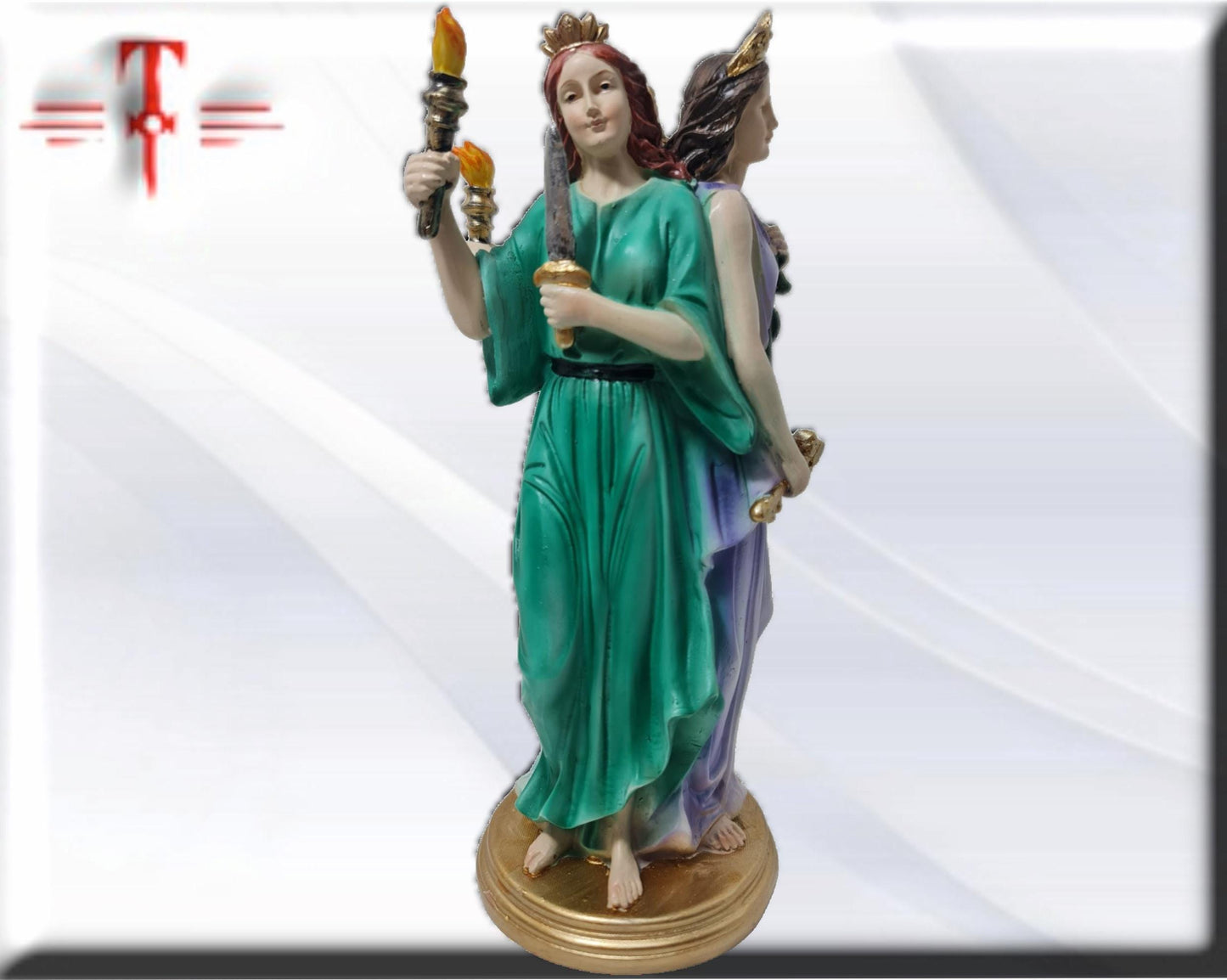 Göttin Hekate, mythologische Götter, esoterische und religiöse Gegenstände, handbemalt