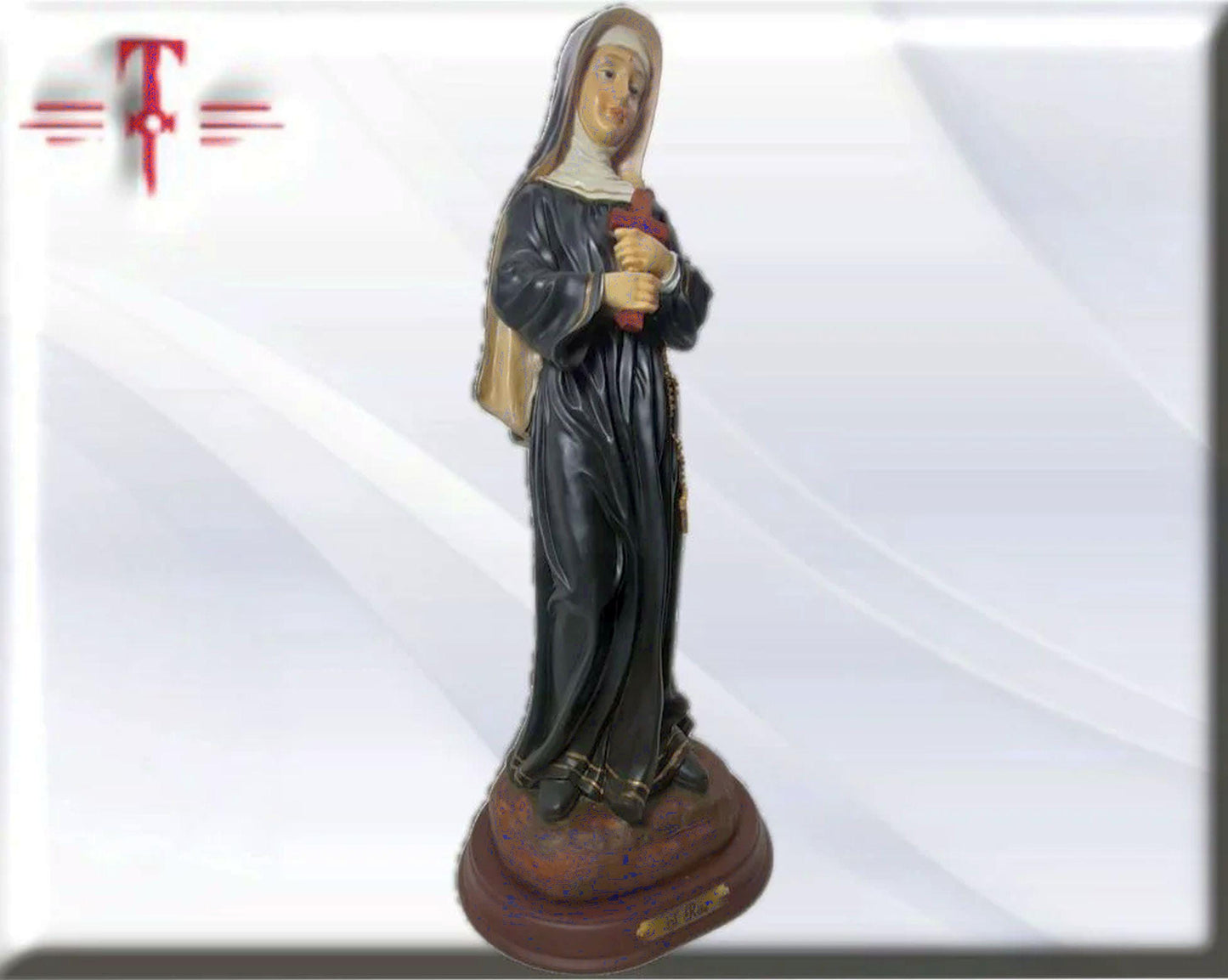 Estatua Santa Rita de Casia 41cm . Catholic Saints and Virgins, Religious products,