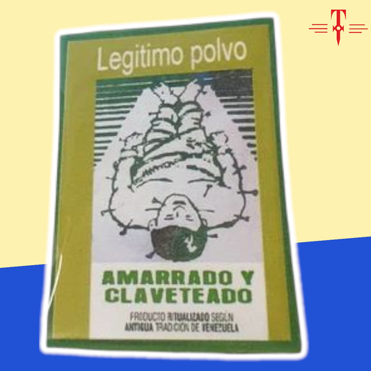 Polvos amarrado y claveteado