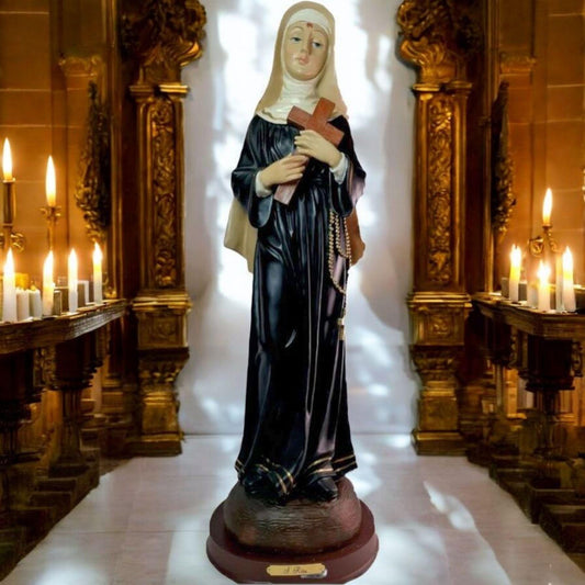 Estatua Santa Rita de Casia 62cm . Catholic Saints and Virgins, Religious products,