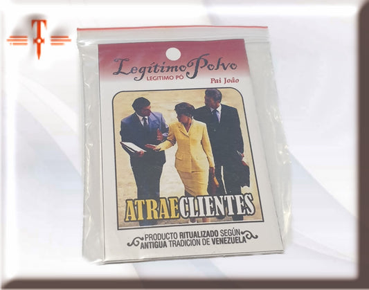 Polvos atrae clientes