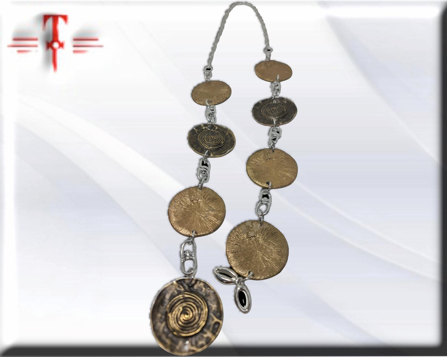 Ekuele metal bronce ekwele opele de Orula Orunmila Ifá Santería adivinación oráculo Ifá
