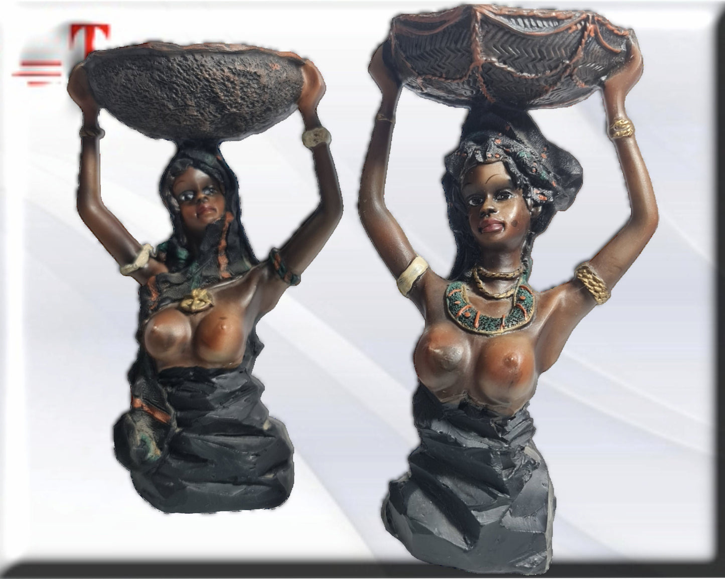 Pack 2 mujeres africanas Trabajadoras  , decoración africana
